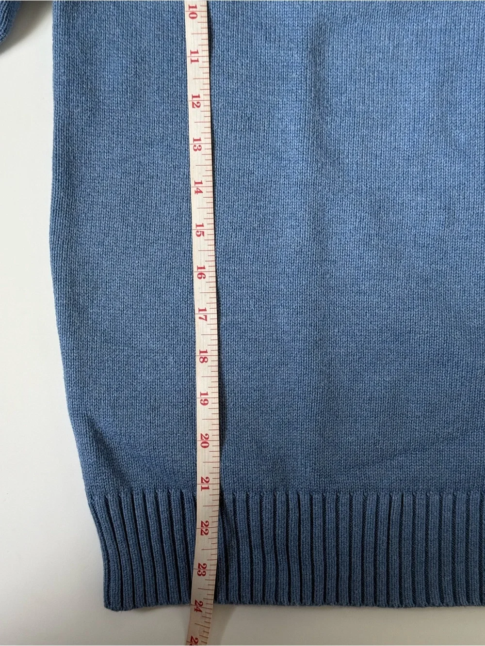 J.Crew Men’s Heavyweight 100% Cotton Crewneck Knit Sweater Blue Medium